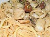 Spaghettis calmars champignons