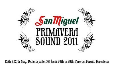 Festival Primavera Sound 2011, Barcelone, 26-28 mai