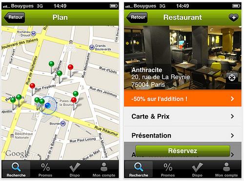 Le 1er GPS gastronomique sur iPhone...