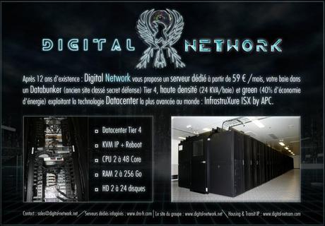 Digital Network, serveurs dédiés, housing, transit ip et datacenter.