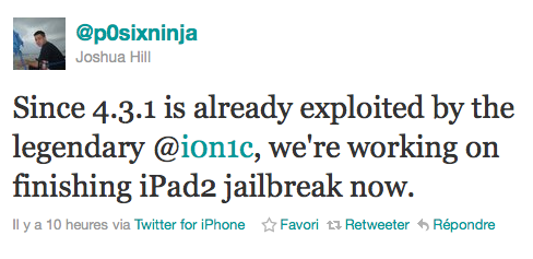La Chronic-Dev finalise le jailbreak de l’iPad 2