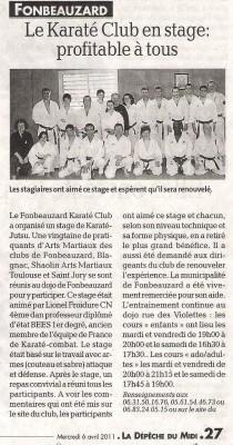 Buzz : Stage Fonbeauzard CR