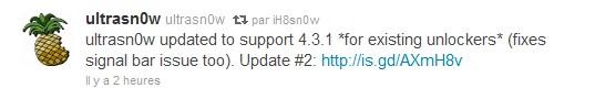 Ultrasn0w 1.2.1 disponible !!