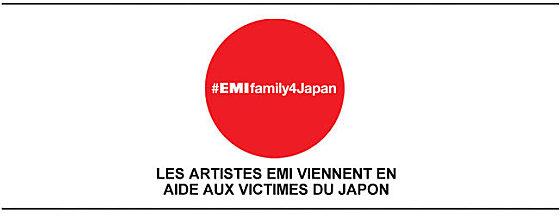 Les artistes EMI viennent en aide aux victimes du Japon‏