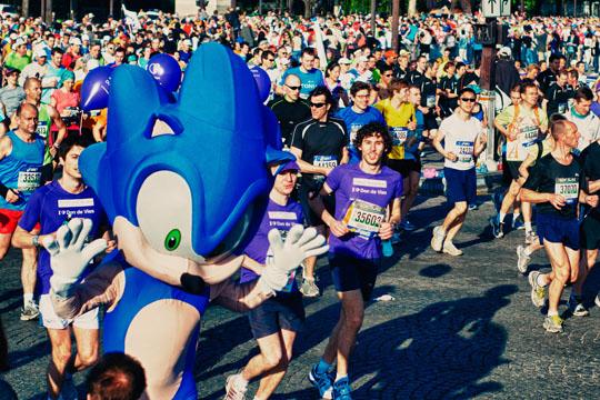 20 ans Sonic Marathon 7 Sonic au Marathon de Paris