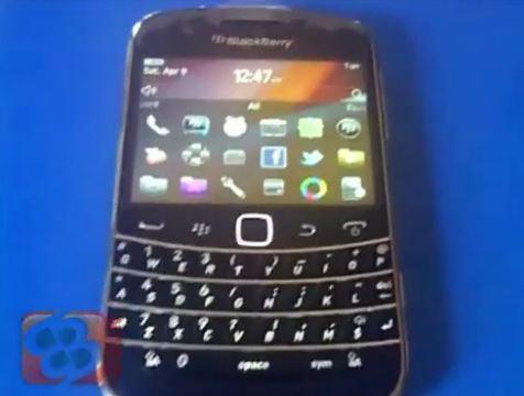bb touch bold Une vidéo du BlackBerry Bold Touch 9930