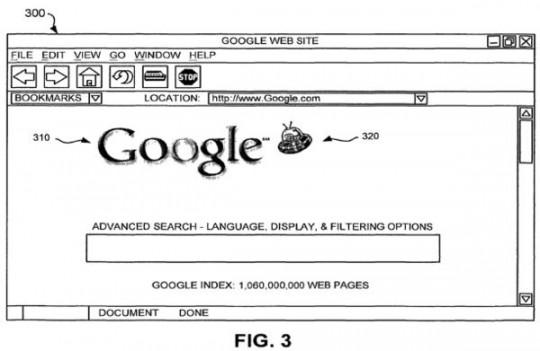 google doodle 540x351 Un brevet pour le Doodle de Google !