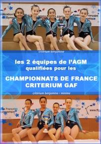 L’AGM en route pour les Championnats de France avec ses 2 équipes Critérium !
