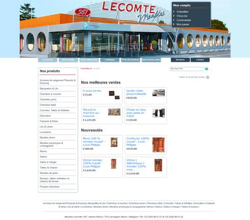 Mise en ligne du site e-commerce des Meubles Lecomte