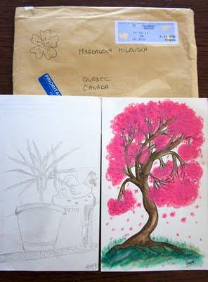 Avril en fleurs et le facteur frappa à ma porte