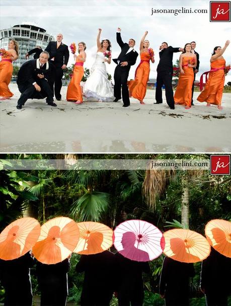 deco de mariage orange tropicale