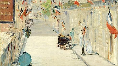 «La rue Mosnier, aux drapeaux» 1878, d'Edouard Manet.