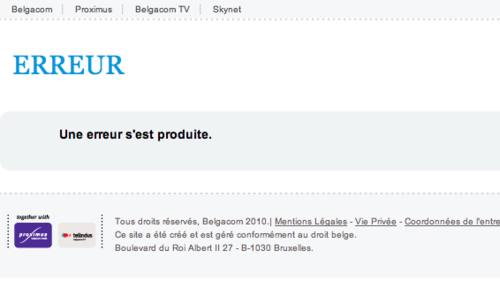 Ca fait bien dix ans que je me tape le site de Belgacom pour...