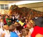 vidéo dinosaure t-rex école enfants peur