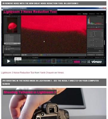 Astuce : 10 tutoriels vidéo sur Lightroom 3