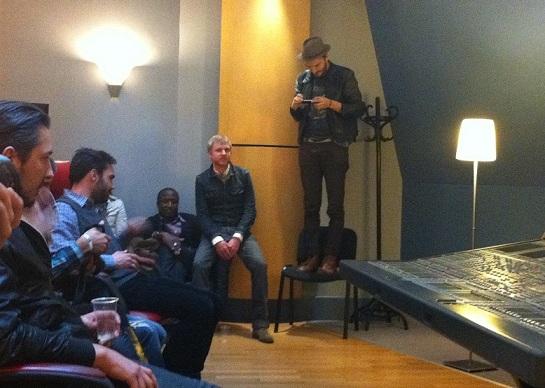 Empyr préécoute avec le groupe