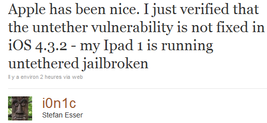 Jailbreak Tethered iPhone iOS 4.3.2...
