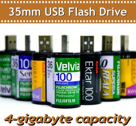 35mm film 4GB USB flash drive 1 thumb 450x417 Des pellicules version clé USB !