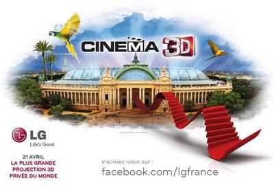 Événement : LG présente au Grand Palais la plus grande projection 3D privée au monde