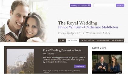 Prince William et Kate Middleton, découvrez le site officiel de leur mariage!