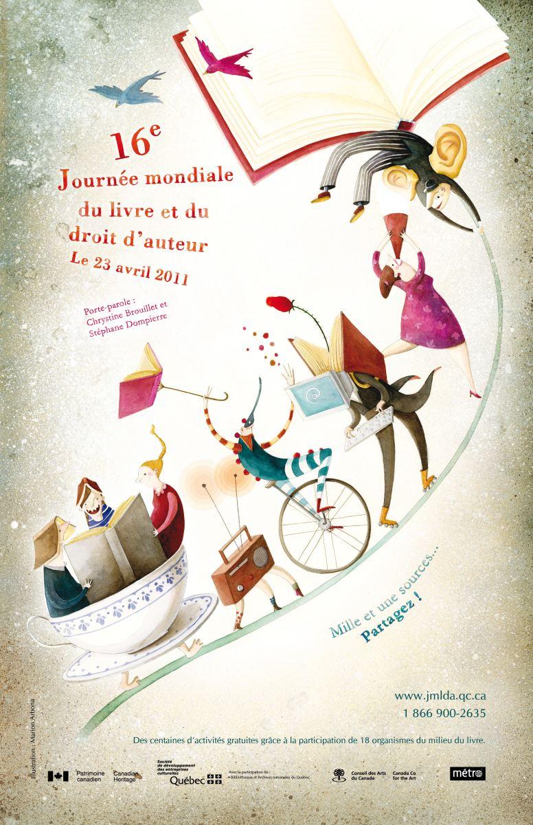 Québec : 16e Journée mondiale du livre et du droit d'auteur