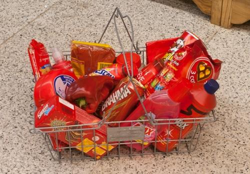 photo d'un panier monochrome