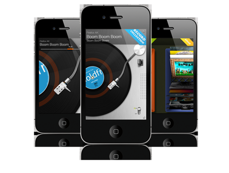 Les disques en vinyl sont sur iPad...