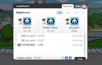 Jouer avec Homer et sa Duff !