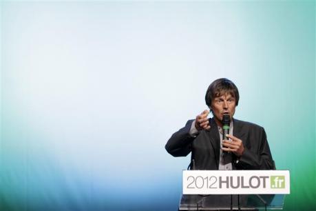 Nicolas Hulot à Sevran (Seine-saint-Denis), le 13 avril.