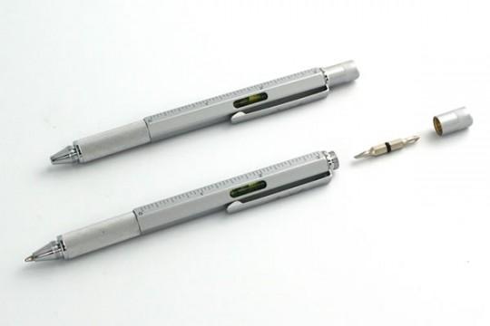 Metal Pen with Level and Screwdriver 01 540x360 Stylo et tournevis