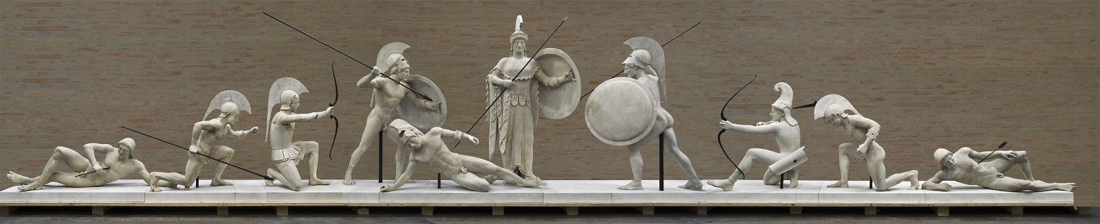 Expo à la Glyptothèque: les statues du temple d'Alphaïa à Egine sont arrivées à Munich il y a 200 ans