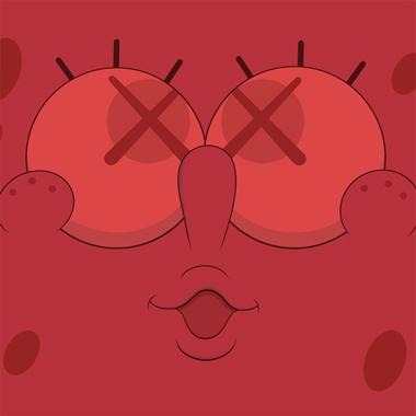 KAWS – UNTITLED (RED KAWSBOB) PRINT