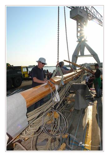 Saint Michel II mise à l'eau et Mâtage