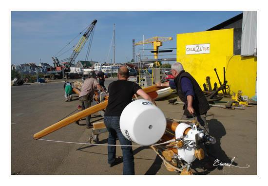 Saint Michel II mise à l'eau et Mâtage