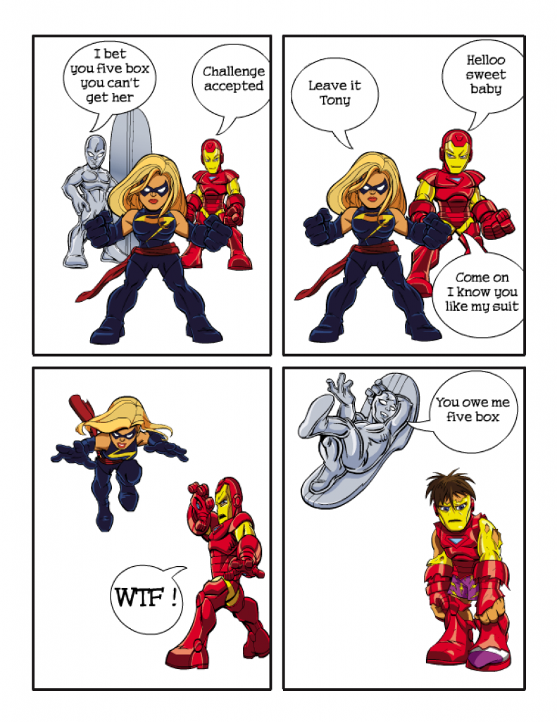 Tony Stark drague Miss Marvel