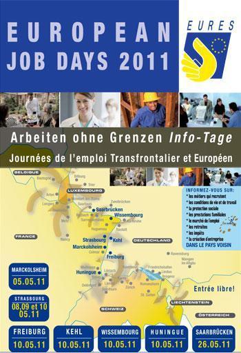 jobdays2011 European JOB DAYS 2011, A Huningue une session spéciale Travailler en Suisse.