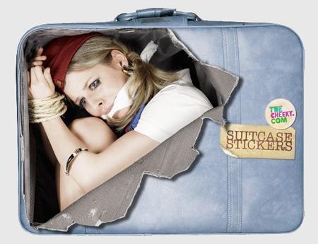 Autocollants valise Femme attachee Stickers originaux pour valises