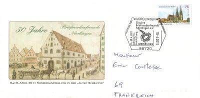 Souvenir de Nördlingen en Allemagne