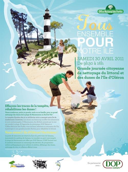 Dop Nature s’engage auprès de l’ONF pour le nettoyage de l’île d’Oléron…