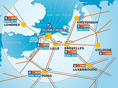 Situation d'accès de Dunkerque