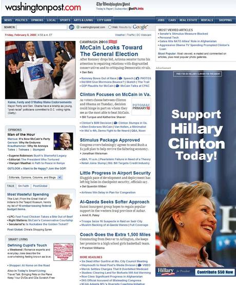 Le Washington Post soutient Hillary Clinton