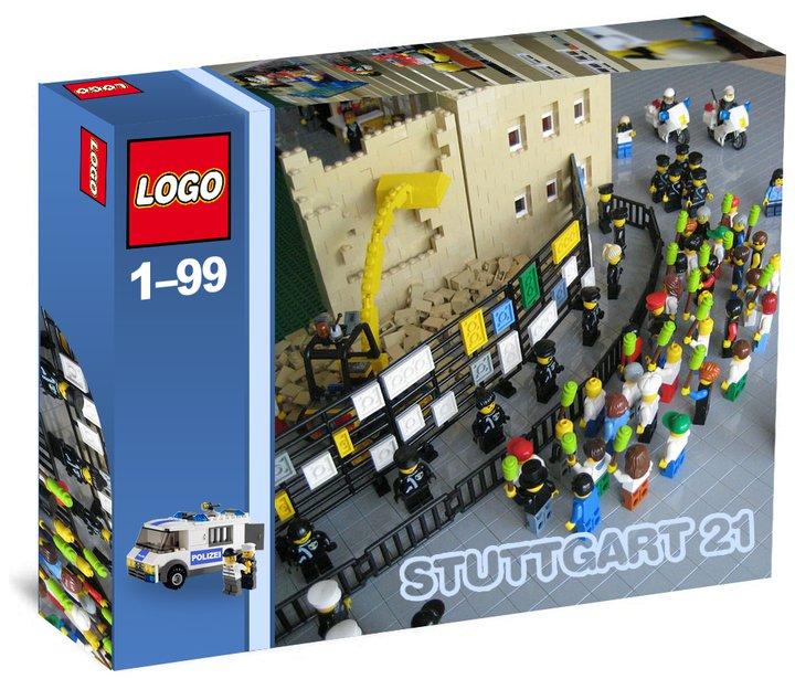 caricature lego de protestation