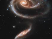 Magnifique trio galaxies interaction photographié télescope Hubble