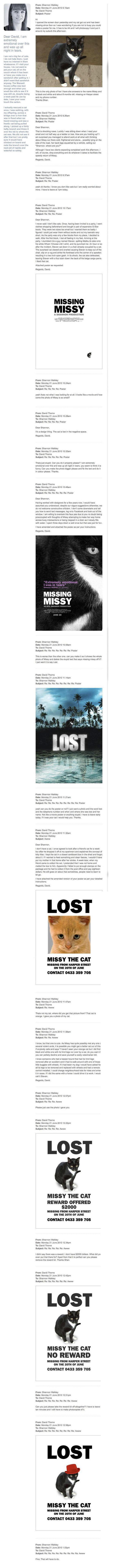 J’ai perdu mon chat