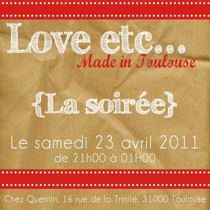 Love etc… Made in Toulouse #J-1 !
