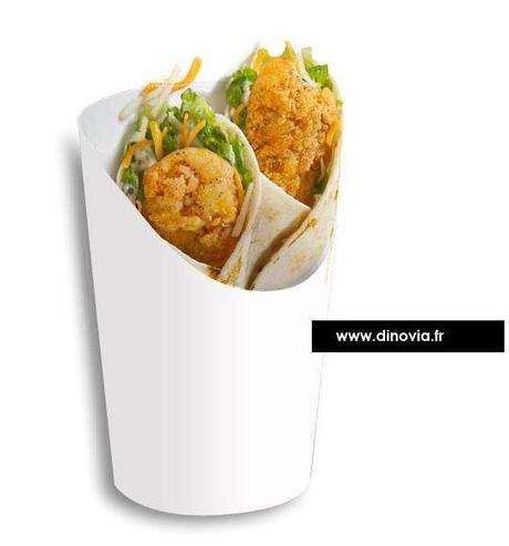 pot à wrap emballage à wrap emballage jetable alimentaire pour les wrap