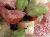 Salade fèves petits oignons