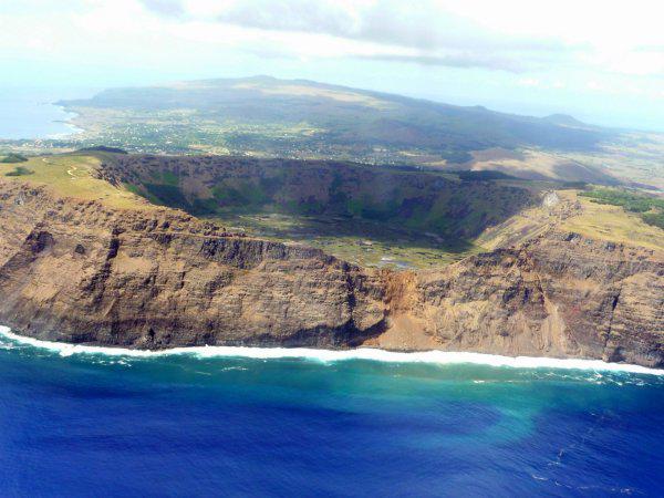 Rano Kau - vue aérienne - 6
