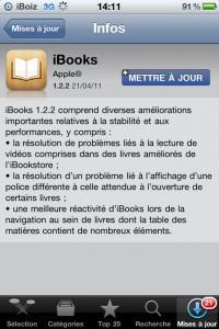 iBooks passe en version 1.2.2