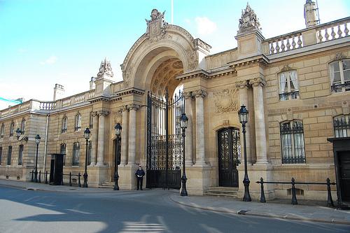 Le portail du Palais de l'Elysée